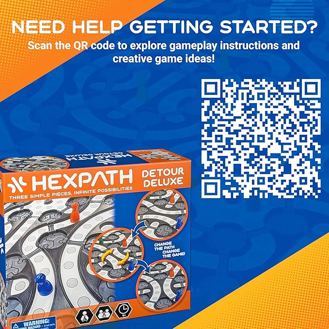 HexPath 5-in-1 Modular Strategy Board Game Set | Create & Customize Your Own Game | Award-Winning & MESH Accredited Game for Family Nights | Great Gift for Teens & Adults (Age 7+)