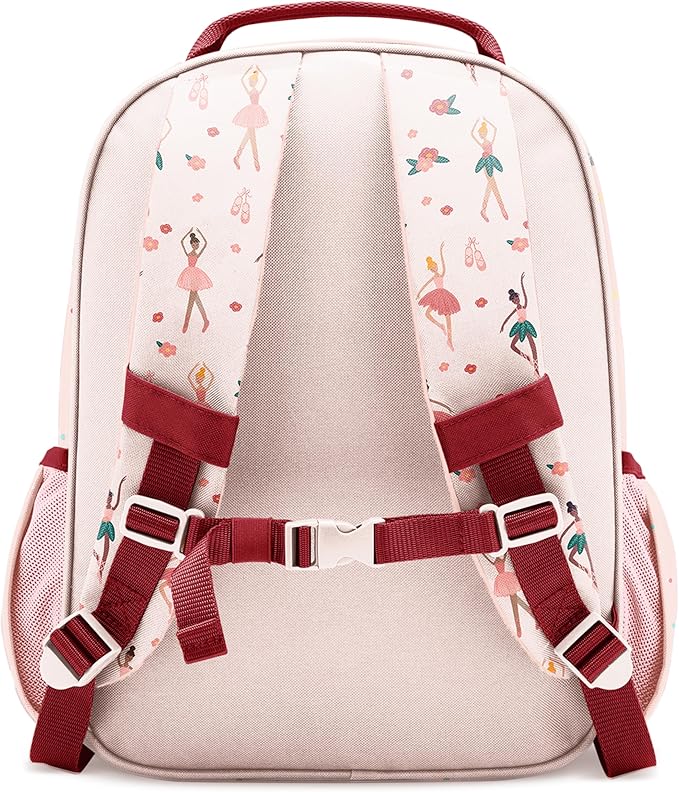Simple Modern Large Kids Backpack for School Girls and Boys | Elementary Backpack for Teen | Fletcher Collection | Kids - 16" tall | Pink Ballerina