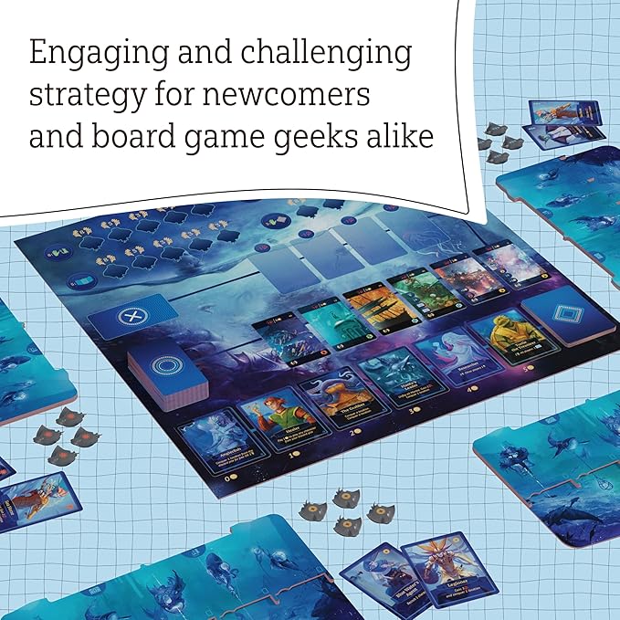 Aquatica | Board Game | Strategy Game for Teens and Adults | Family Game Night | Entertainment | Ages 14+ | 1-4 Players | 60 Minutes Playtime