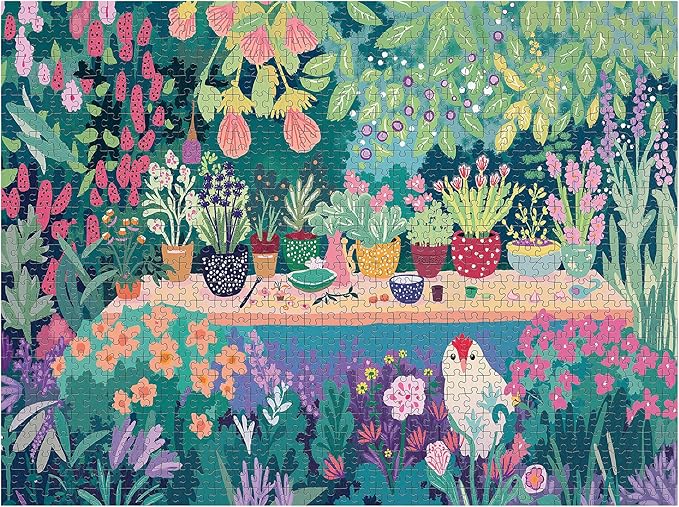 Jigsaw Puzzles for Adults 1000 Pieces, Plant Garden Puzzle, Colorful as Home Wall Decor for Family Challenging Games