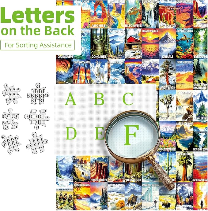 National Parks Puzzles for Adults 1000 Pieces Nature Travel Poster Map Beautiful Landscape Puzzle for Adults Jigsaw Puzzles 1000 Pieces Mountain Scene challenging Family Puzzle (27.5"x19.6")