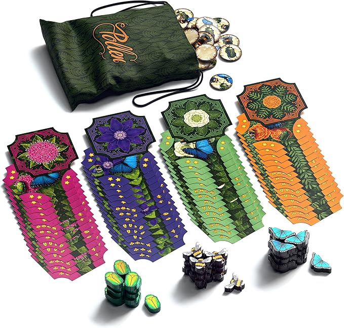 Pollen - Bard Game - Tile Laying Game - 2-4 Players - 40 Minute Play Time (Pollen Base Game)