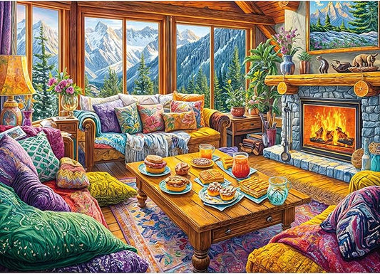 Warm Home Puzzles for Adults 1000 Pieces, Jigsaw Puzzles for Adults 1000 Piece, Challenging Game Toys, Impossible Puzzle, Family Decoration Puzzle