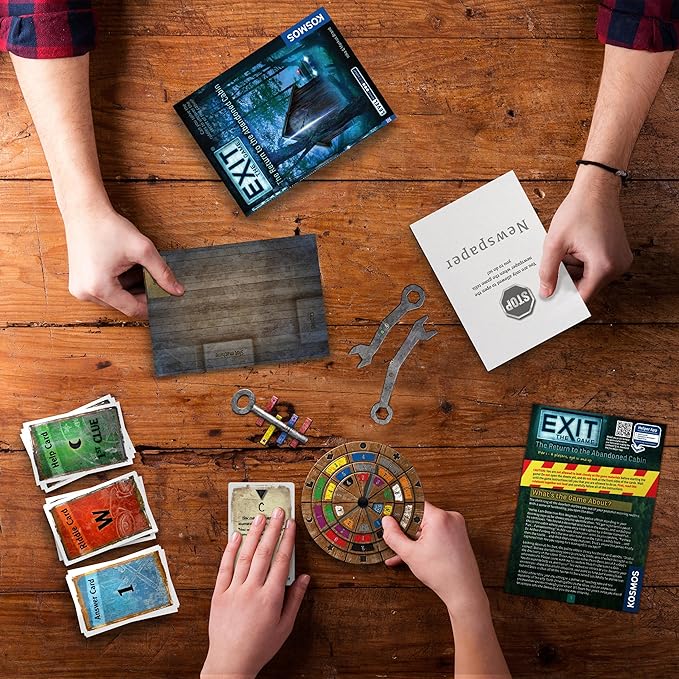EXIT: The Return to The Abandoned Cabin | EXIT: The Game - A Kosmos Game | Family-Friendly, Card-Based at-Home Escape Room Experience | Collaborative for 1 to 4 Players, Ages 12+