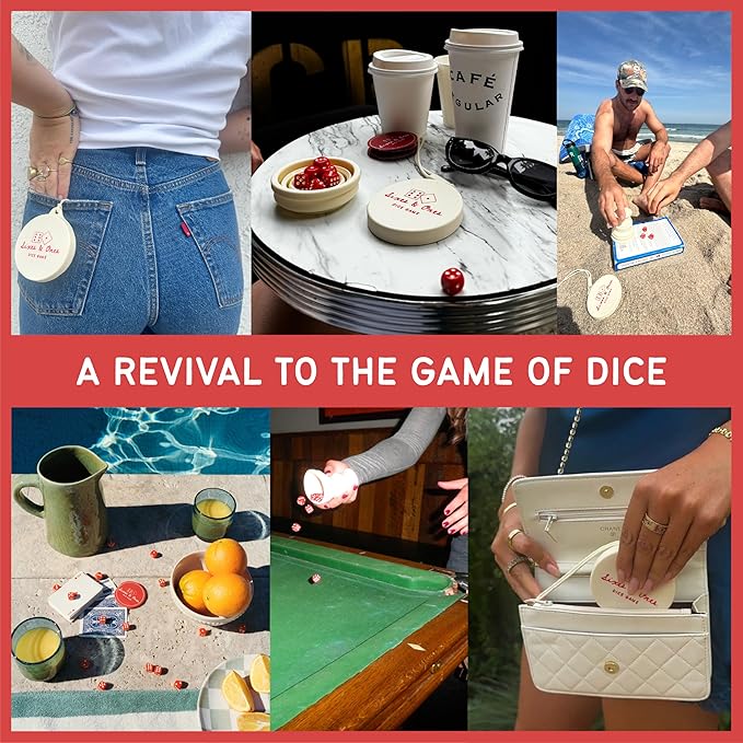 Vango Sixes & Ones Dice Game – 6 Curated Dice Games All in One, Expandable Rolling Cup to Play Anywhere – for Kids, Adults, Families, Travel, Perfect for Game Nights