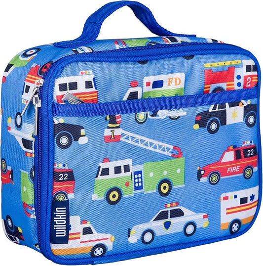 Wildkin Kids Insulated Lunch Box – Durable and Reusable for School & Travel - Heroes