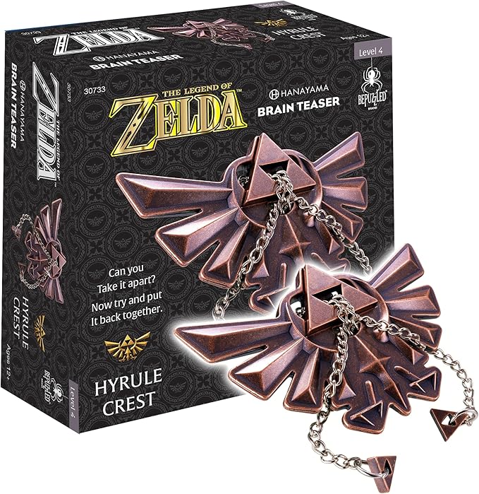 BePuzzled, Legend of Zelda Hyrule Crest Hanayama Brain Teaser, Mensa Rated Level 4, for Ages 12 and Up