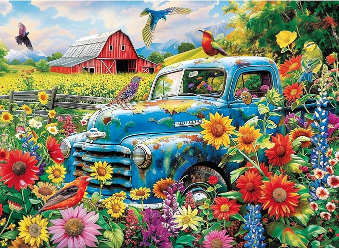 300 Piece Puzzles for Adults,Songbirds on The Farm Jigsaw Puzzle for Adults Kids Seniors,Recycled Cardboard Large Piece Puzzle 300 Piece,Family Activity Great Gift for Family Friends 20.5 * 15 in