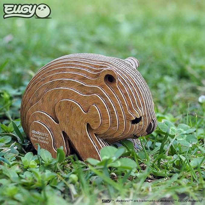 EUGY Wombat 3D Puzzle, 36 Piece Eco-Friendly Educational Toy Puzzles for Boys, Girls & Kids Ages 6+