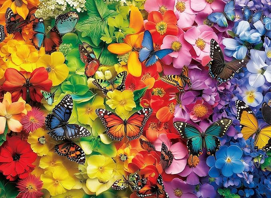 500 Piece Puzzles for Adults Colorful Butterflies 20.5 x 15 Inch 500 Piece Jigsaw Puzzles for Kids Adults Puzzles 500 Pieces for Adults Holiday Educational Challenge Toy