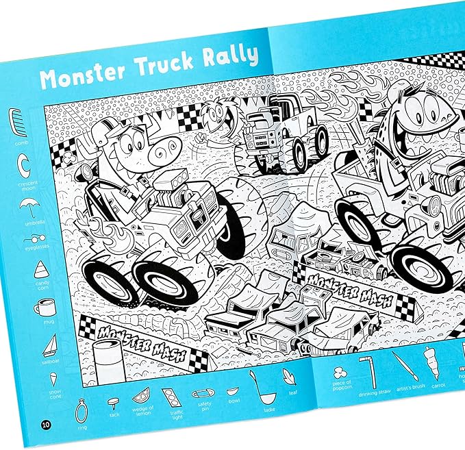 Highlights Hidden Pictures 2023 Special Edition Activity Books for Kids Ages 6 and Up - 4-Book Set of Travel-Friendly Seek-and-Find Activities with Hundreds of Hidden Objects