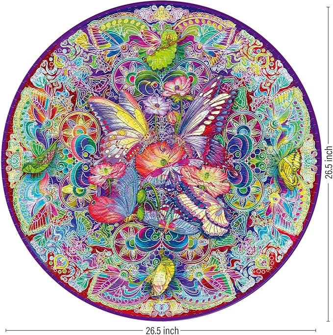 Antelope 2 in 1 1000 Piece Puzzle Bundle - Hue Wormhole & Mandala Morphe Jigsaw Puzzles