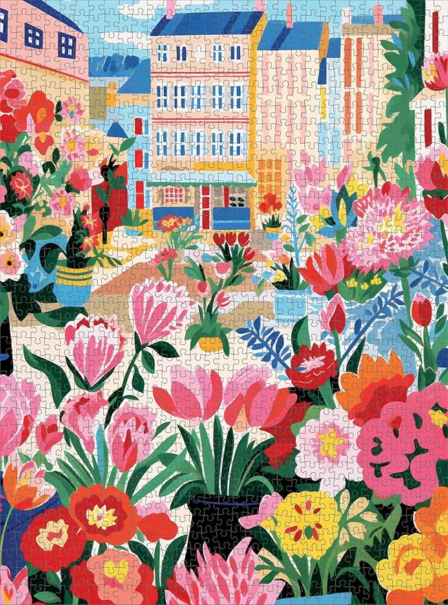 Cross & Glory - Petal Promenade: Springtime in Paris - 1000 Piece Jigsaw Puzzle for Adults | Vibrant Spring Colors | Satin Finish | 20"x 27"