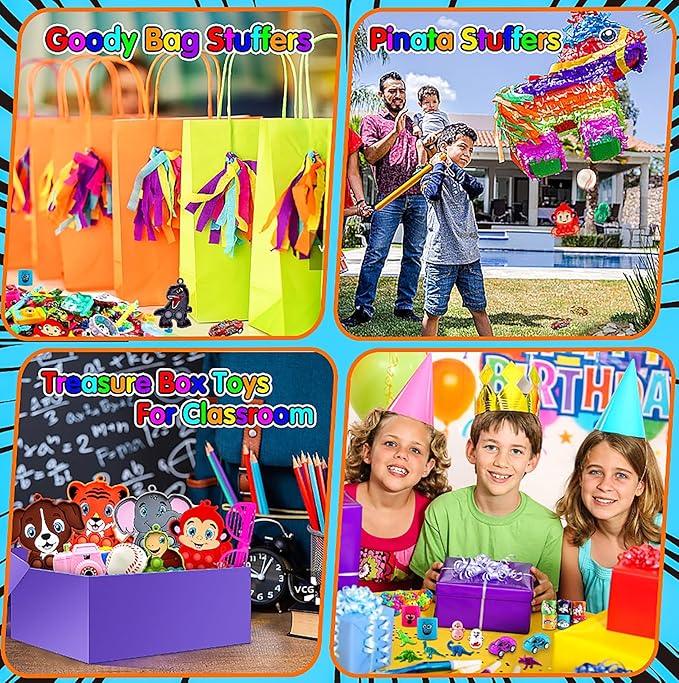 1000 PCS Party Favors for Kids, Fidget Toys Bulk, Goodie Bags Stuffers for Kids, Birthday Gifts, Prize Treasure Box Toys for Classroom, Pinata Stuffers, Carnival Prizes