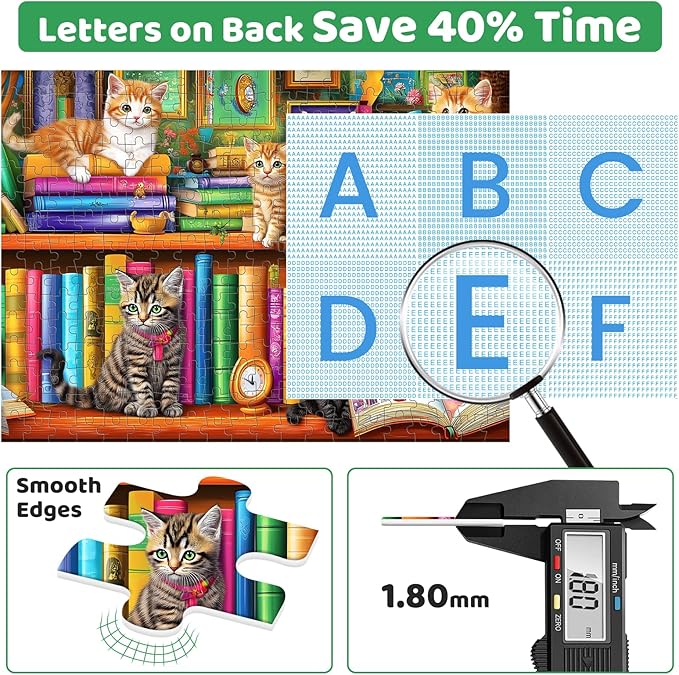 300 Piece Puzzles for Adults,Jigsaw Puzzles 300 Pieces Cat Aniamls Puzzle 300 Pieces Adult Jigsaw Puzzle Games Funny Puzzles for Adult Kids Senior Challenging Family Games Gift Toy