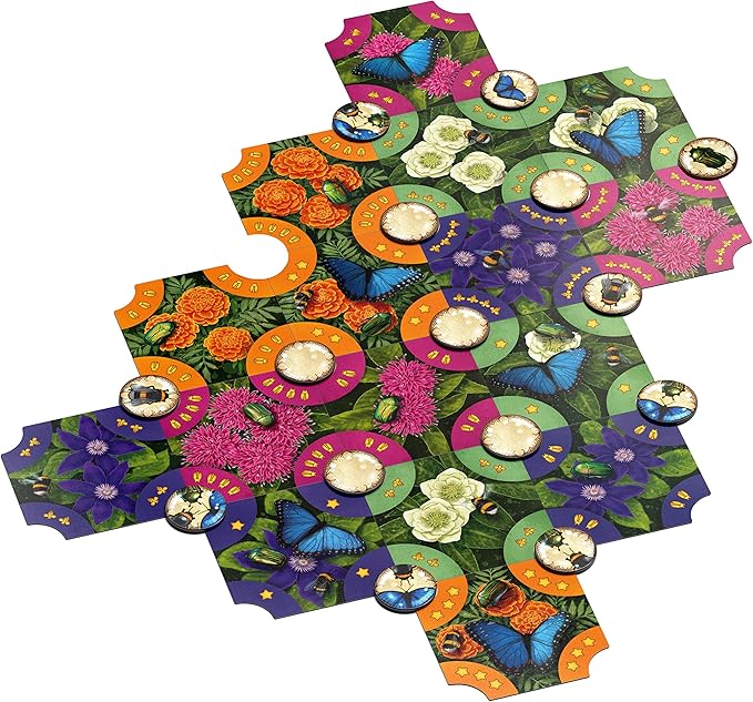 Pollen - Bard Game - Tile Laying Game - 2-4 Players - 40 Minute Play Time (Pollen Base Game)