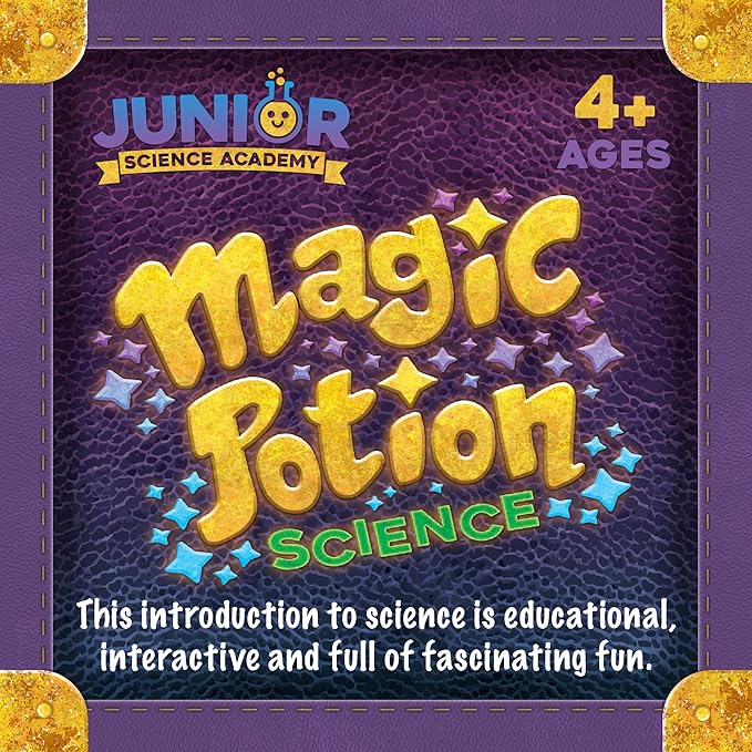 MindWare Junior Science Academy: Magic Potion Science Chemistry Set – 5 Amazing Beginning Kids Science Experiments for Kids Ages 4 & Up – Fun Science Lessons for Home or School