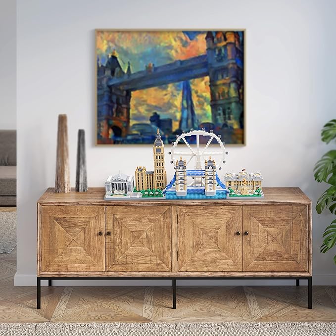 New Architecture London Skyline Building Set - Fun & Satisfying Model Kit with 3430pcs - Gift for Adults & Kids 14+ - Micro Mini Blocks