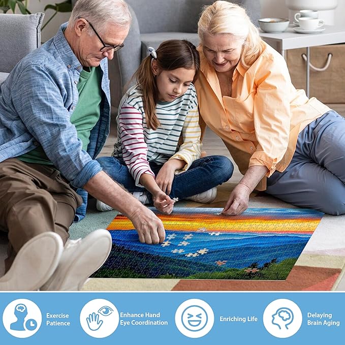 Jigsaw Puzzles 500 Pieces for Adults - Landscape Challenging Puzzle for Kids, Teens, Elderly - Natural Scene Hard Puzzle - Great Gift for Boys Girls Family Activity Fun Games Toys 20.5"X15"