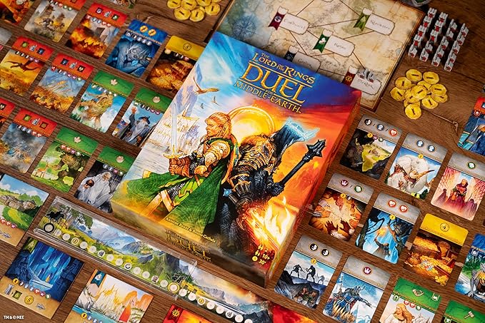 Asmodee The Lord of The Rings: Duel for Middle-Earth Board Game - Epic Strategy Game of Power and Conquest for Kids and Adults, Ages 10+, 2 Players, 30 Minute Playtime