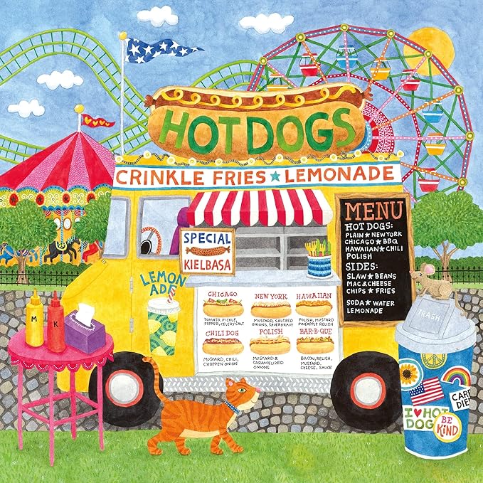 Ceaco - Food Trucks - Hot Dog Truck II - 500 Piece Jigsaw Puzzle