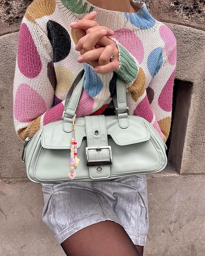 MINIMISSMIANYC 421PCS Beaded Keychain Making Kit for Women,Acrylic Heart Star Flower Letter Alphabet Bag Beads DIY Key Chain Charm Supplies Crafts Accessoriess Jewerly Making Kit