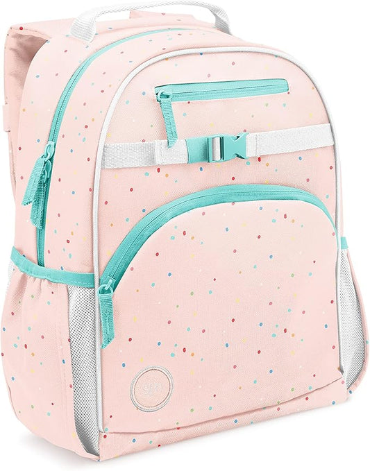 Simple Modern Medium Toddler Backpack for School Girls and Boys | Kindergarten Elementary Kids Backpack | Fletcher Collection | Kids - 15" tall | Rainbow Speckles