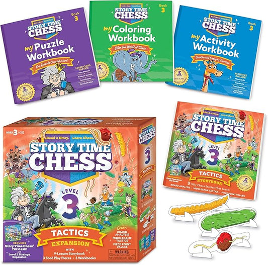 Story Time Chess - Chess Sets for Kids, Kids Chess Set, Chess Game Toddlers, Learning Games for Kids, Chess Sets for Boys & Girls