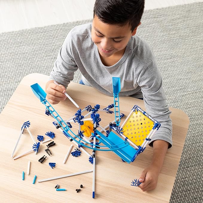 K'NEX - Marble Coaster Run with Motor‚ 504 Pieces, STEM Building, Kid Construction Set‚ Ages 8+