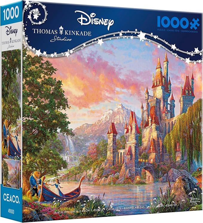 Ceaco - Thomas Kinkade - Disney - Beauty & The Beast II - 1000 Piece Jigsaw Puzzle