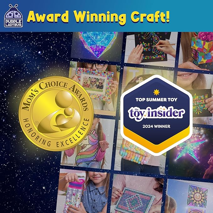 Prismic Star Lantern Craft Kit - Geometric Hanging Light Decoration, USB Powered DIY 3D LED Ornament - Birthday Gifts for Kids 8-12, Kids Safe Activity, Indoor Assembly Project, Room Display Decor