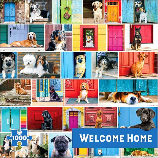 Re-marks Welcome Home Dog Puzzle, 1000 Piece Puzzle for All Ages
