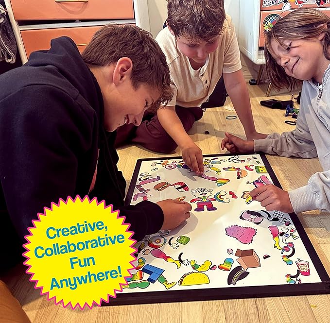 Kozmik World Magnet Toy - Craft Kit for Kids - Kozmik Character Konstruction Kit - Magnetic Play Set - 100+ Magnetic Pieces - Magnets for Kids & Adults - Screen Free Fun