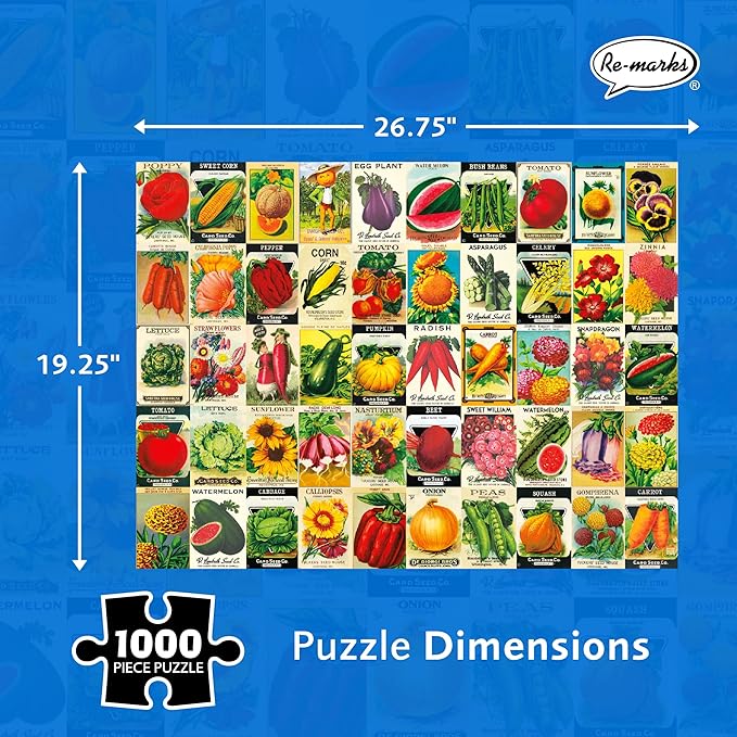 Re-marks - Heirloom Seeds 1,000-Piece Jigsaw Puzzle