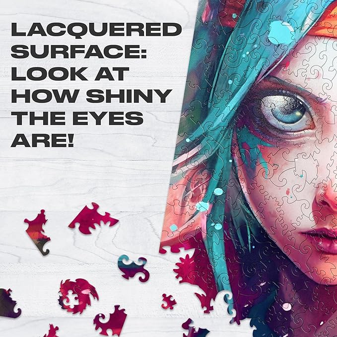 UNIDRAGON Original Wooden Jigsaw Puzzles — Pop Art Anime Hanako Chan — 250 Pieces Puzzle Rectangular Shape 12.6 x 9 Inches — Beautiful Gift Package, Best Gift for Adults and Kids