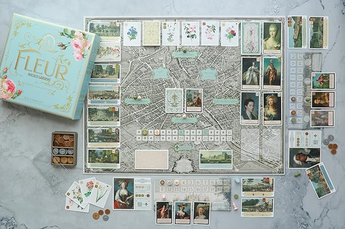 La Fleur Board Game | Family Board Game | Rococo Garden Building for Plant Lovers | Beautiful Historic Artwork | Ages 8+ | for 1-4 Players | Easy to Learn