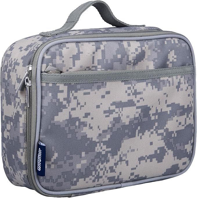 Wildkin Kids Insulated Lunch Box – Durable and Reusable for School & Travel - Digital Camo