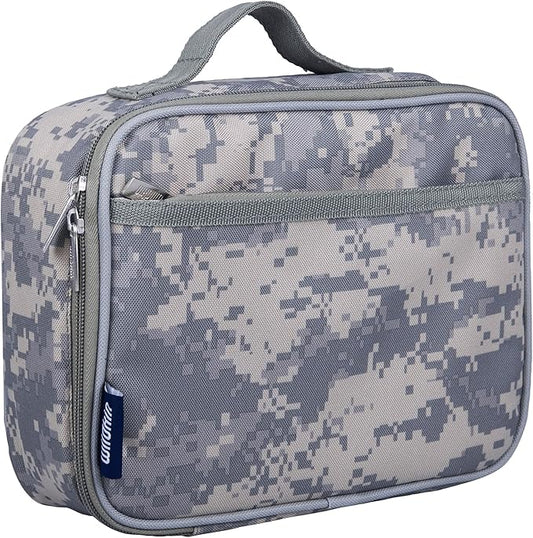 Wildkin Kids Insulated Lunch Box – Durable and Reusable for School & Travel - Digital Camo