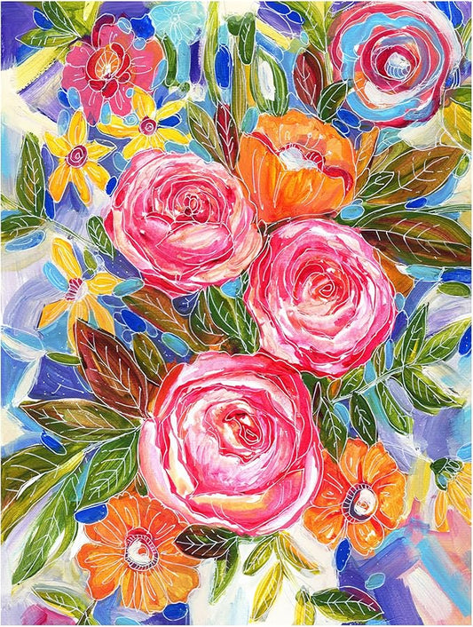 KI Puzzles 500 Piece Puzzle for Adults Aromatherapy Flowers in Vase Jigsaw with Scented Candle from Playview Brands