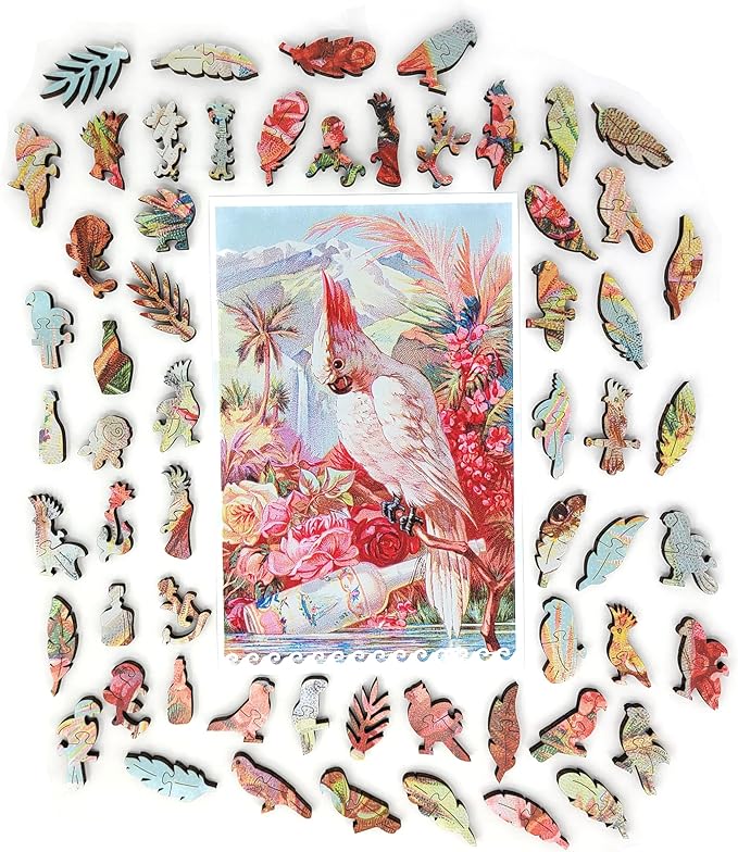 Wooden Jigsаw Puzzle for Adults - Uniquely Shaped Pieces - Made in The USA by FoxSmartBox - 305 Pieces - Florida Water