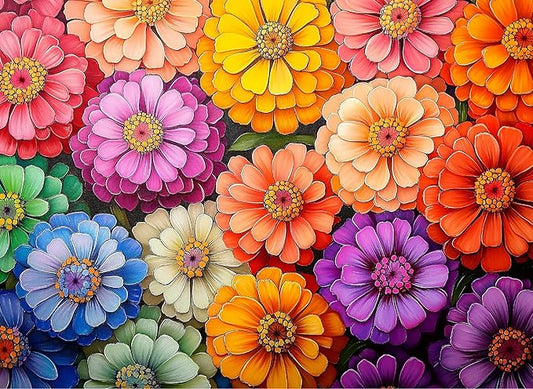 500 Piece Puzzles for Adults Colorful Flowers 20.5 x 15 Inch 500 Piece Jigsaw Puzzles for Kids Adults Puzzles 500 Pieces for Adults Holiday Educational Challenge Toy