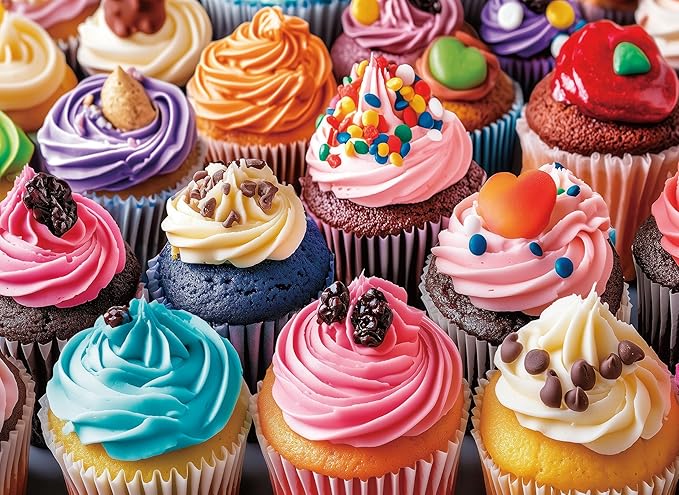 500 Piece Puzzles for Adults Ice Cream Cupcakes 20.5 x 15 Inch 500 Jigsaw Puzzles for Kids Adults Puzzles 500 Pieces for Adults Holiday Educational Challenge Toy