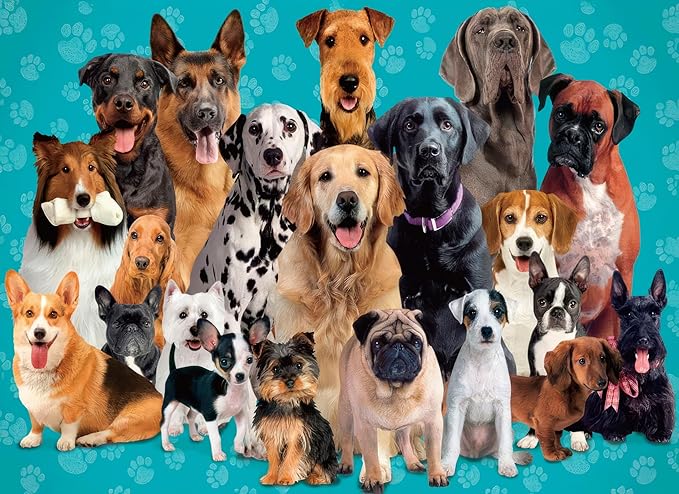 500 Piece Puzzles for Adults Pet Dogs 20.5 x 15 Inch 500 Piece Jigsaw Puzzles for Kids Adults Puzzles 500 Pieces for Adults Holiday Educational Challenge Toy