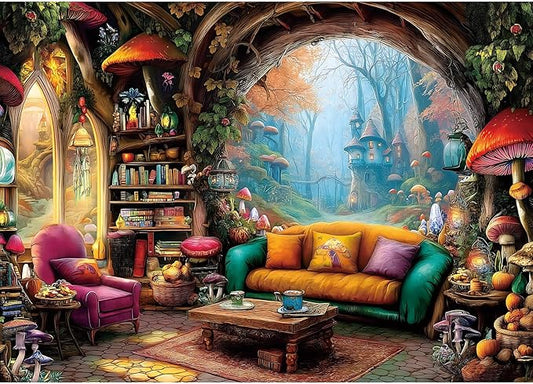 Blueforest 1000 Piece Jigsaw Puzzle for Adults - Whimsical Forest Living Room Magical Puzzle, Challenging Adult Puzzles with Vivid Art, Finished Size 27.5"x19.7"