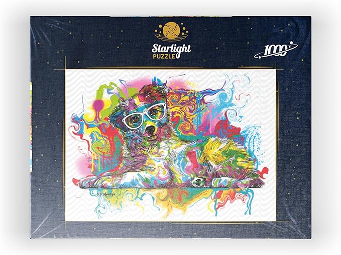 MyPuzzle Curious Pup - Premium 1000 Piece Jigsaw Puzzle for Adults
