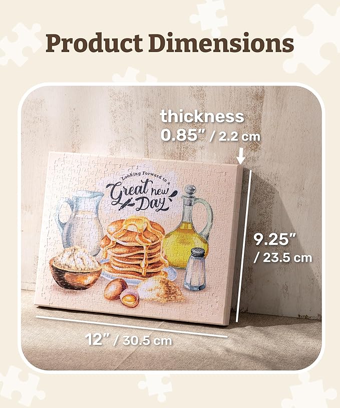 PieceRelax Puzzle Canvas Wall Art 366 Plastic Pieces for Adults - Vincent Van Gogh - Starry Night Over The Rhone - Unique Gift & Home Décor with Jigsaw Puzzle Artwork for Living Room Bedroom [HN1430]