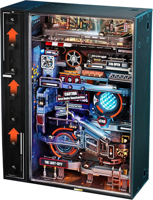 RoWood 3D Puzzles,Electric Marble Run Model Kit,130Pcs,Assembly Time 5H,Miniature Parallel World MR01S,Dynamic Models,Creative Gifts for Adutls&Teens