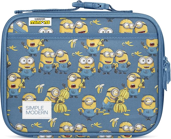 Simple Modern Minions Kids Lunch Box for Toddler | Despicable Me Reusable Insulated Bag for Girls | Meal Containers for School with Exterior and Interior Pockets | Hadley Collection | Minions Unite