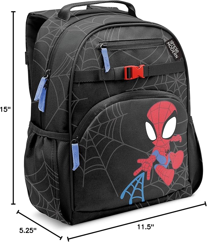 Simple Modern Medium Marvel Toddler Backpack for School Girls and Boys | Kindergarten Elementary Kids Backpack | Fletcher Collection | Kids - 15" tall | Spidey Kid