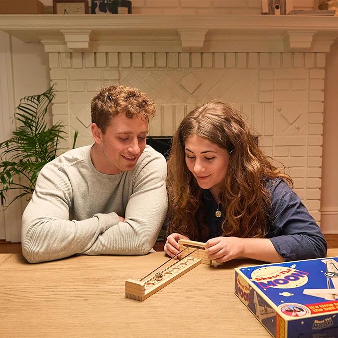 Shoot The Moon By Relatable, Exciting Strategy Moon Ball Games For Family Gatherings, Balance Game For Kids, Includes 1 Metal Gravity Ball, 1 Shoot The Moon Structure, And Instructions